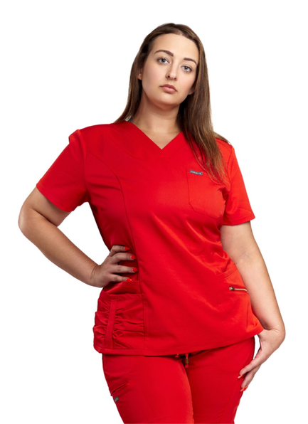 Apple Red Signature Top